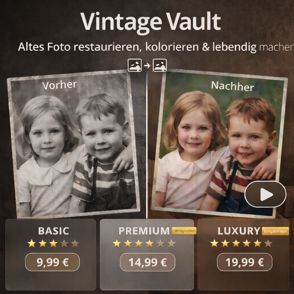 Vintage Vault-Alte Bilder werden neu