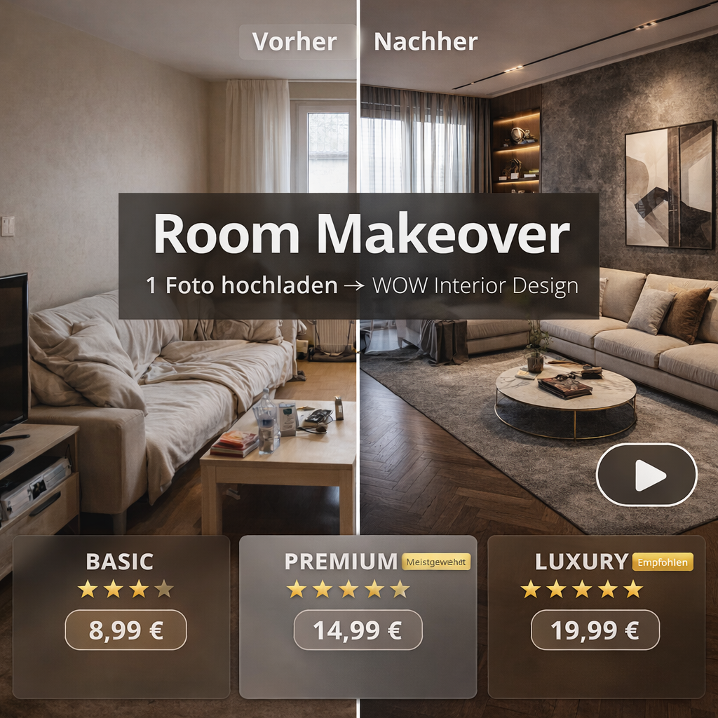 Room Makeover → moderner WOW-Raum